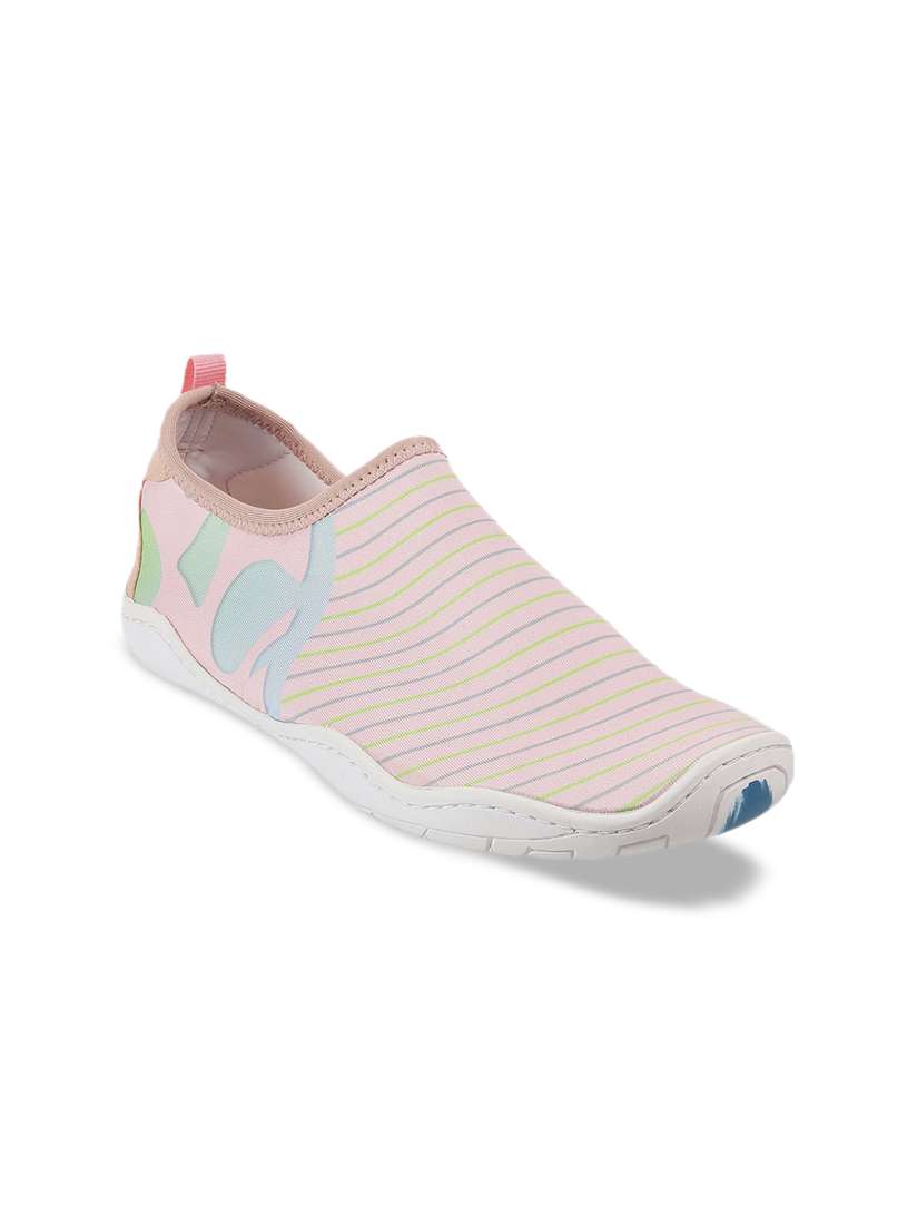 Buy Mochi Women Pink Striped Slip On Sneakers Casual Shoes for Women 18308534 Myntra