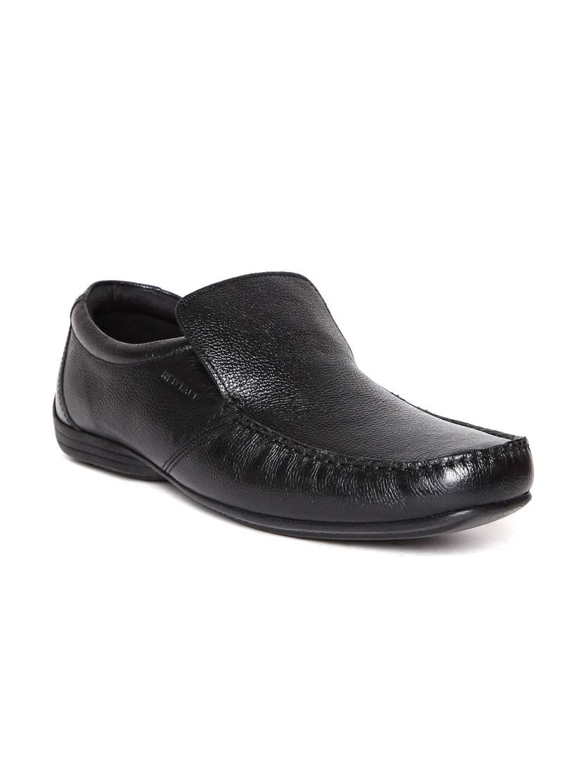 Buy Red Tape Men Black Leather Semiformal Slip Ons Formal Shoes for Men 1831362 Myntra