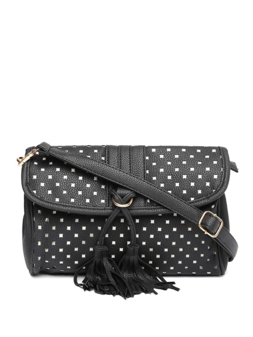 Buy Ginger by Lifestyle Black Sling Bag with Cut Out Detail Handbags for Women 1831878 Myntra