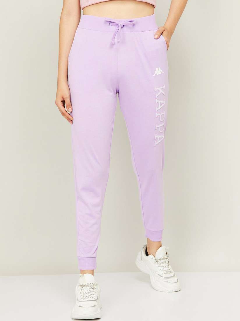 Purple kappa joggers on sale