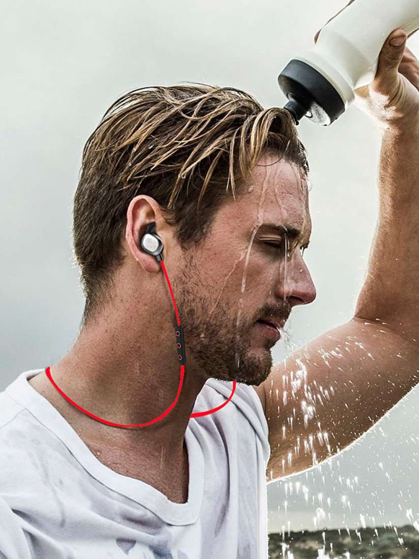 Buy boAt Red Black Rockerz 250 Waterproof Wireless Earphones with Mic Headphones for Unisex 1832181 Myntra