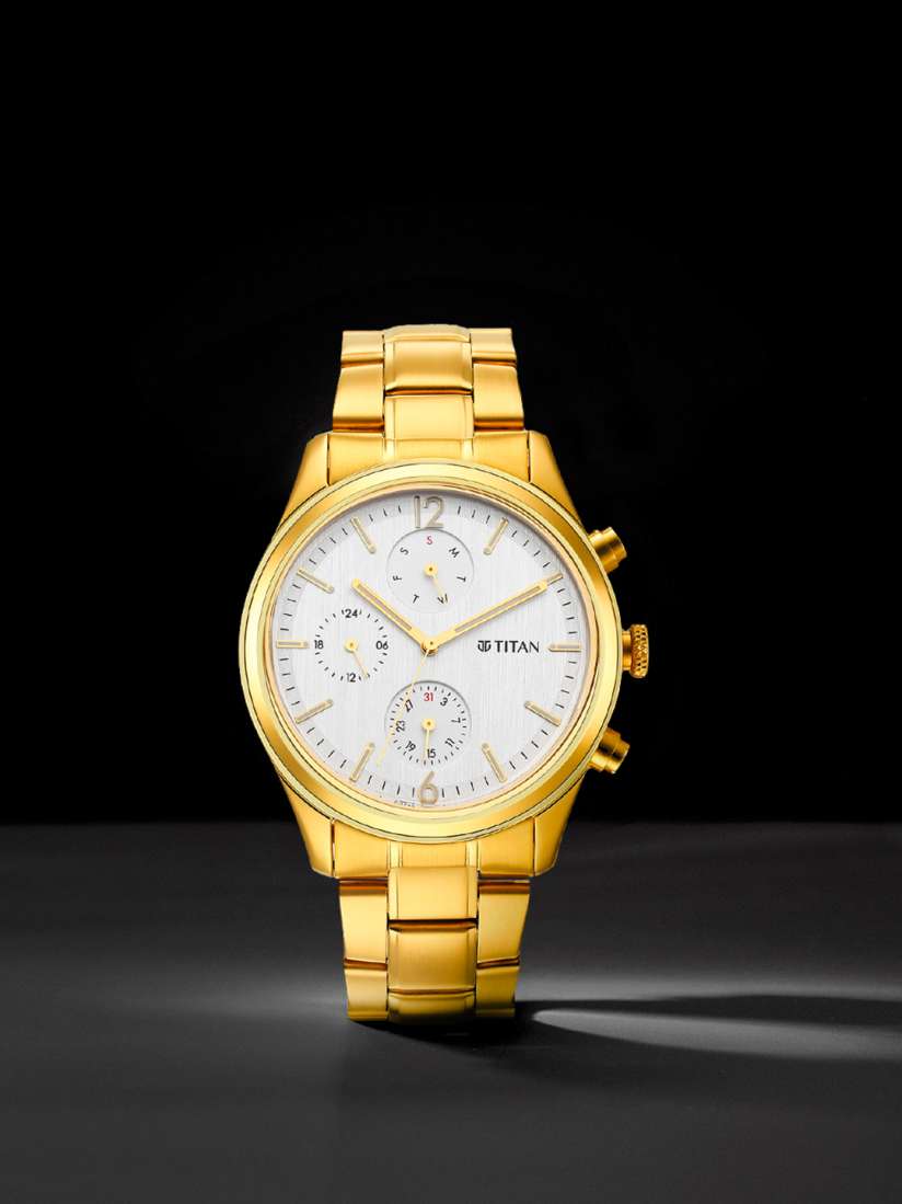 Titan gold watches for mens on sale