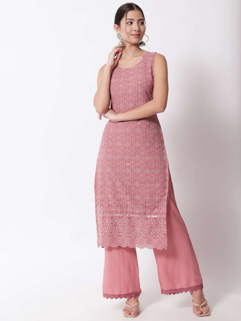 Myntra pink kurtis outlet