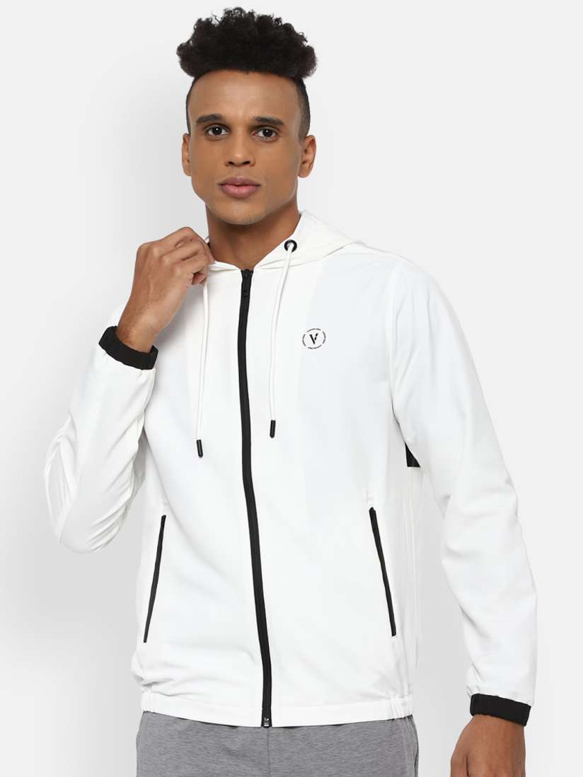 Buy Van Heusen Flex Men White Sporty Jacket Jackets for Men 18329478 Myntra