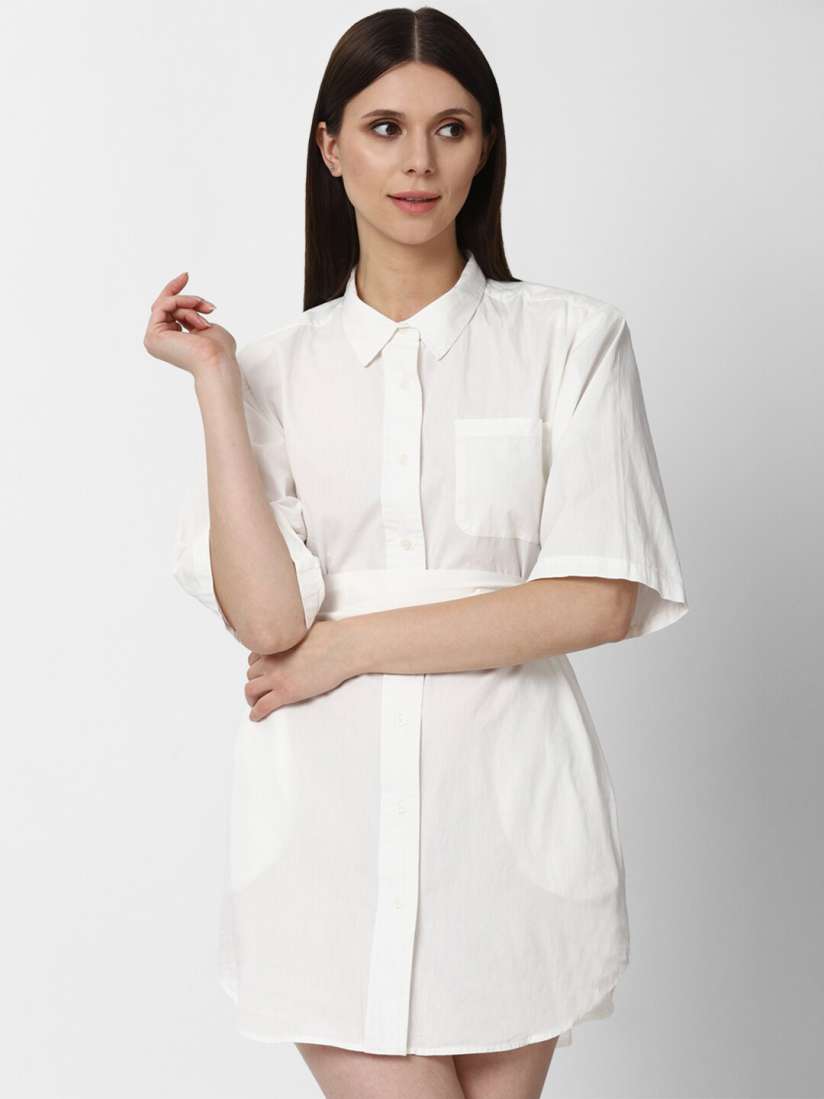 White button down dress forever 21 on sale