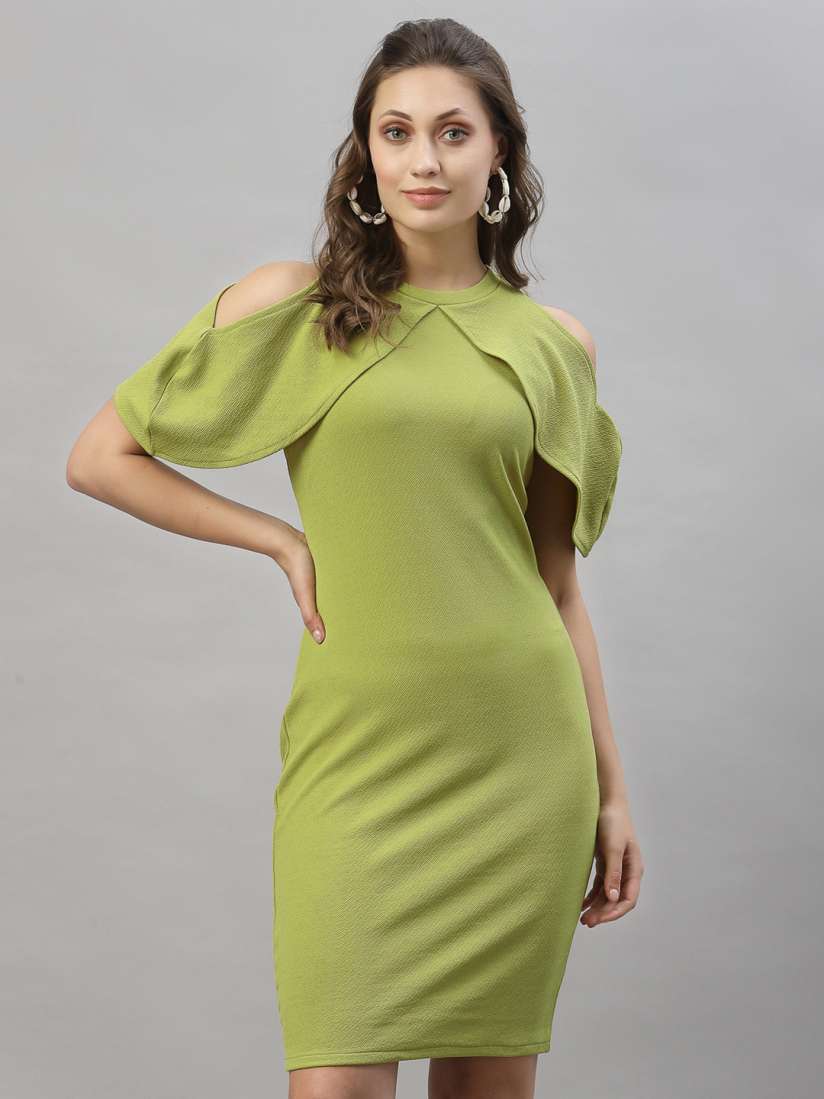 Olive green sheath dress deals