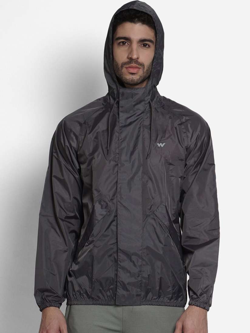 Buy Wildcraft Men Grey Solid Rain Jacket Rain Jacket for Men 18350068 Myntra