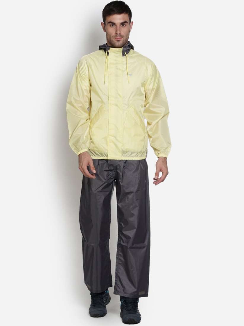 Buy Wildcraft Men Lime Green Grey Solid Rain Cheater Suit Rain Suit for Men 18350094 Myntra