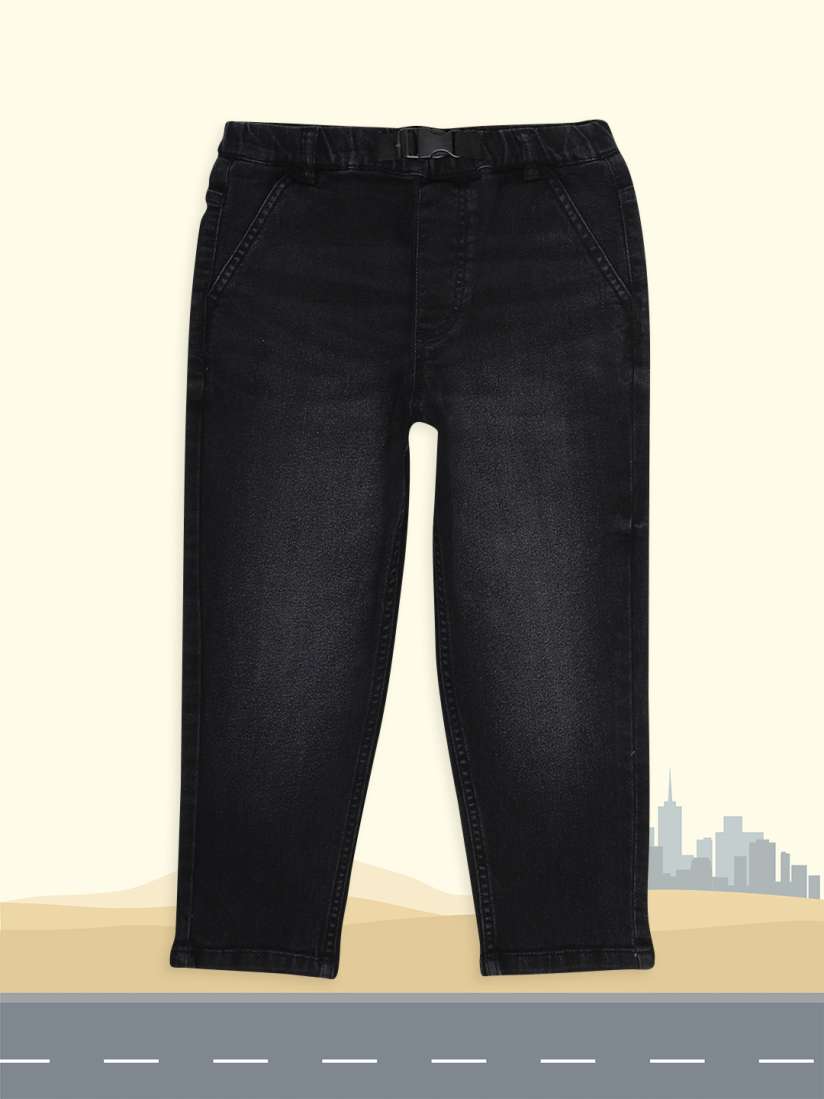 Myntra black jeans top