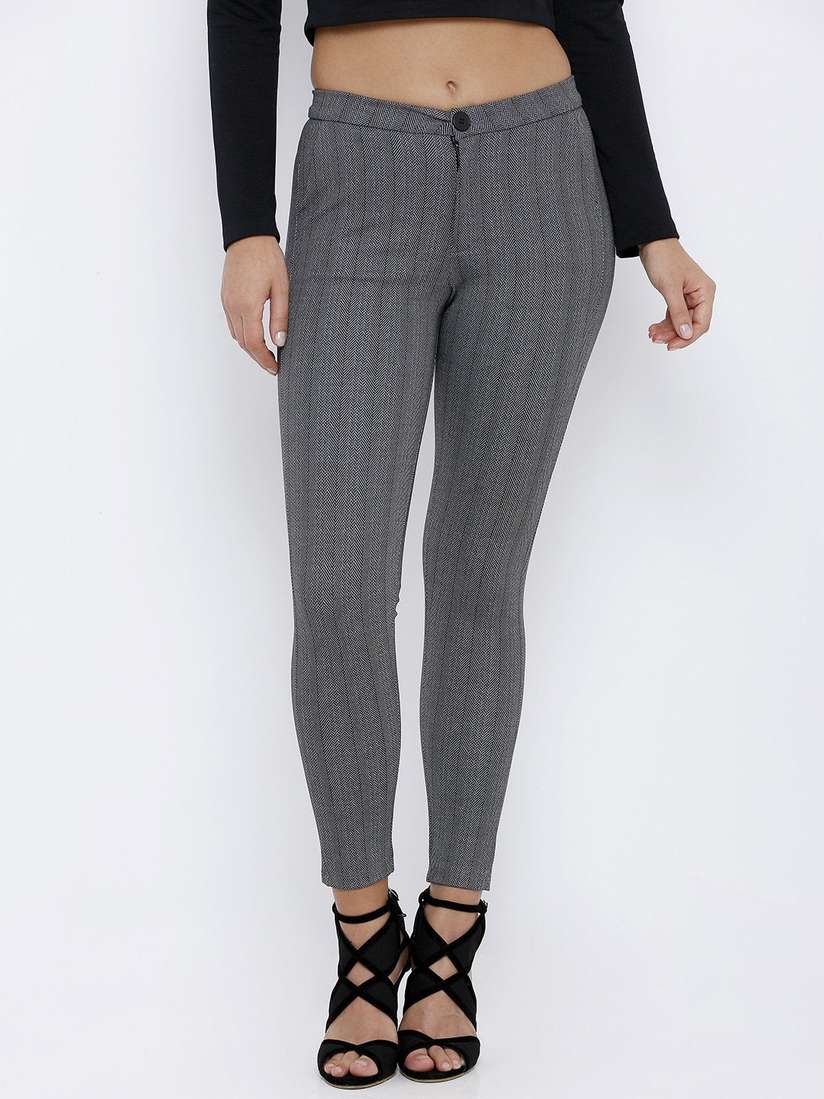 Elasticated Waistband Kraus Treggings Buy Kraus Jeans Women Grey