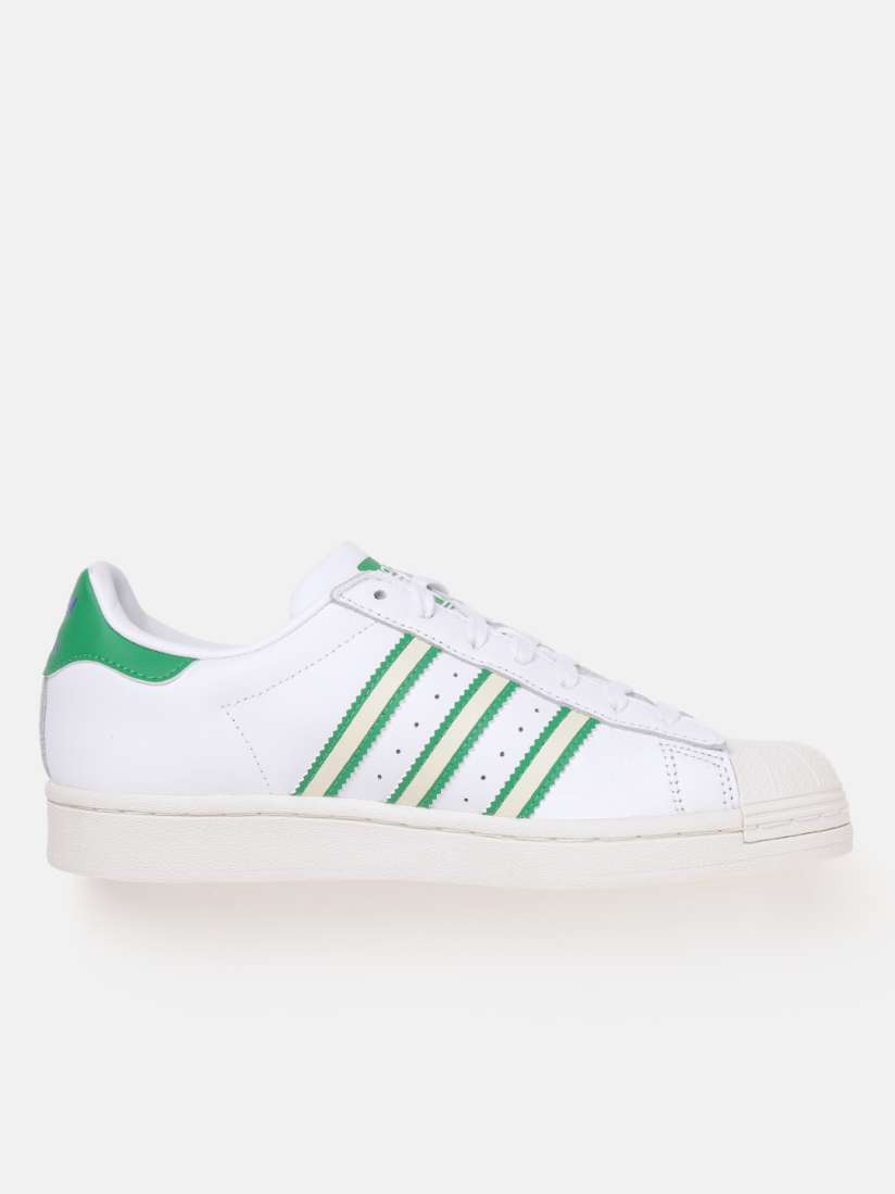 Buy ADIDAS Originals Men White Green Superstar Brazil Leather Sneakers Casual Shoes for Men 18372928 Myntra