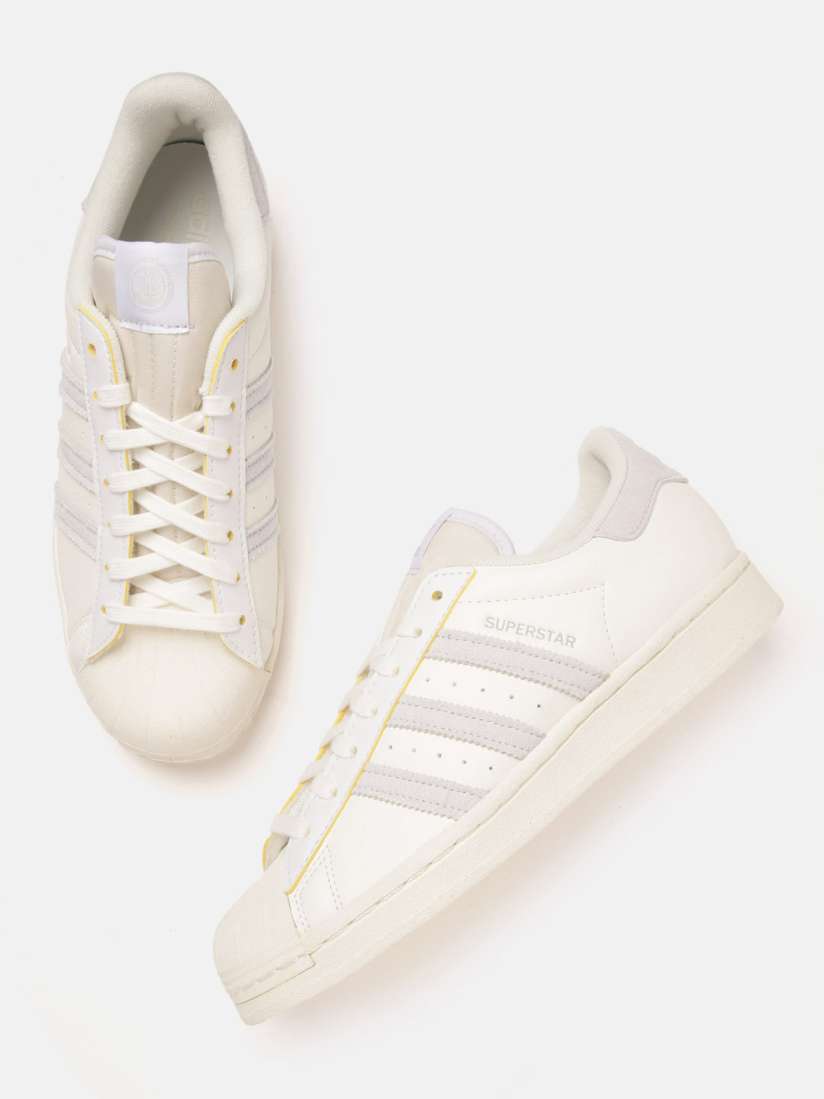 Buy ADIDAS Originals Men Cream Coloured Perforated Superstar Vegan Icons Sneakers Casual Shoes for Men 18372964 Myntra