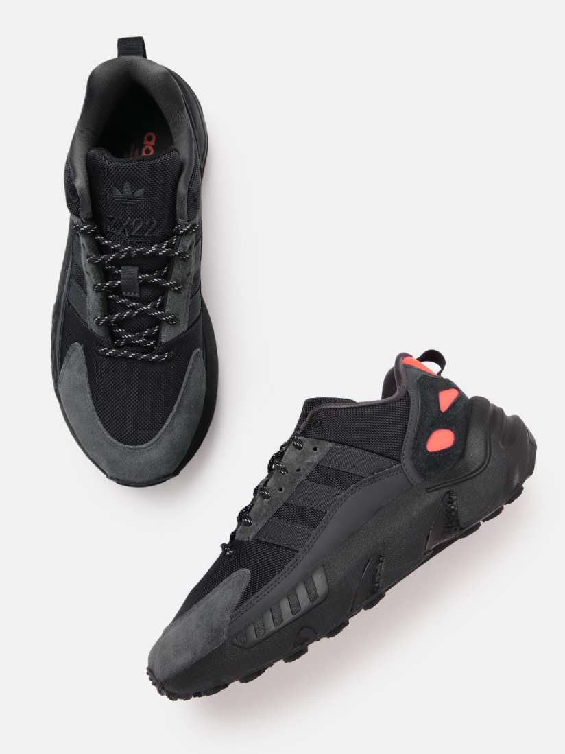 Buy ADIDAS Originals Men Black Woven Design ZX 22 BOOST Leather Sneakers Casual Shoes for Men 18372996 Myntra