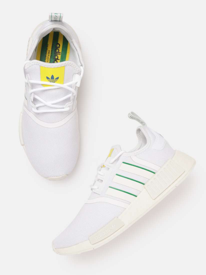 Buy ADIDAS Originals Men White Woven Design Brazil NMD R1 Sneakers Casual Shoes for Men 18373158 Myntra
