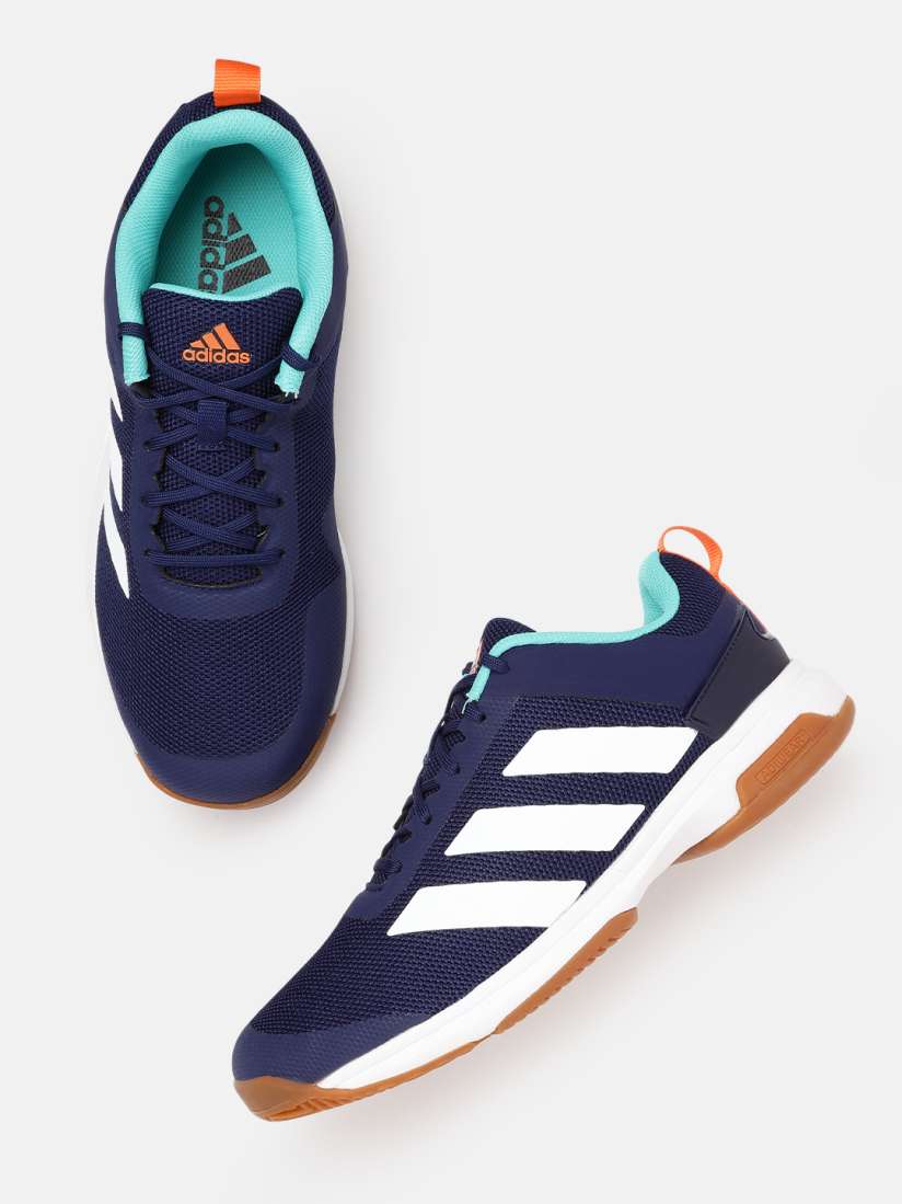 Buy ADIDAS Men Navy Blue White Woven Design IND Top Training or Gym Non Marking Shoes Sports Shoes for Men 18373356 Myntra