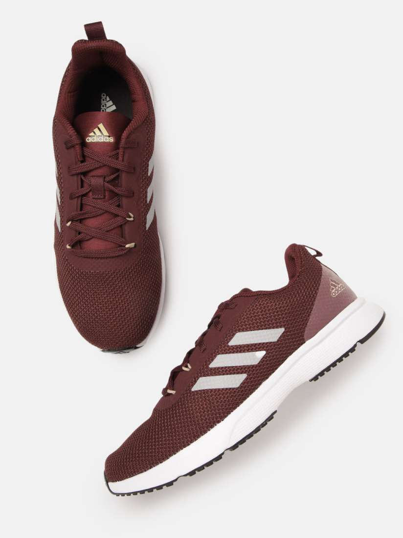 Buy ADIDAS Men Burgundy Grey Woven Design Glowrun Reflective Running Shoes Sports Shoes for Men 18373532 Myntra
