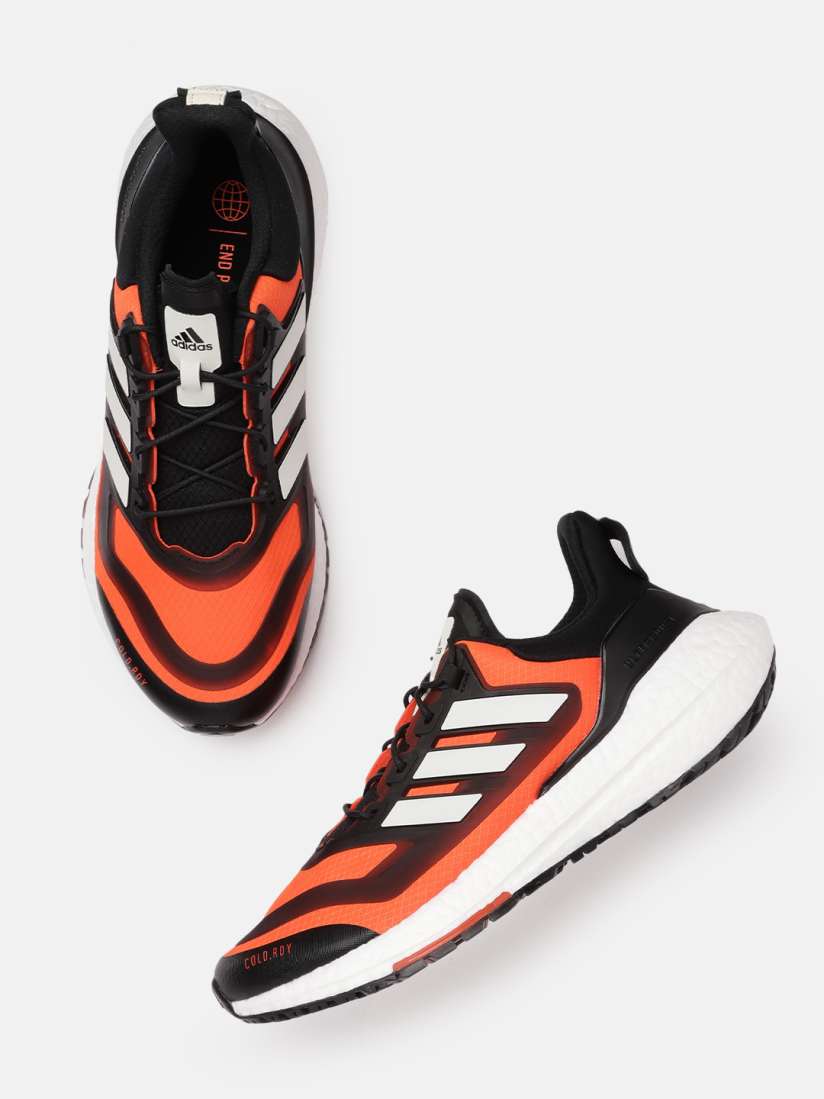 Buy ADIDAS Men Black Neon Orange Textured Ultraboost 22 C.RDY II Running Shoes Sports Shoes for Men 18374078 Myntra