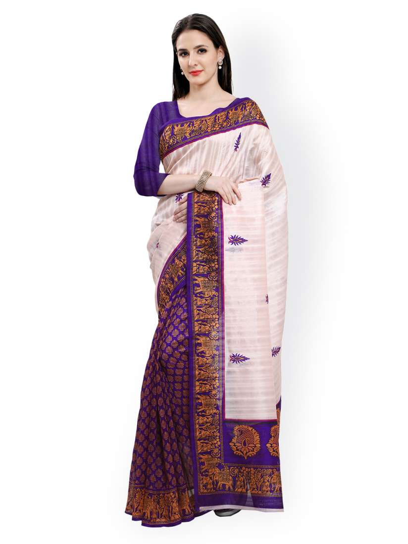 Myntra bhagalpuri silk sarees 2025