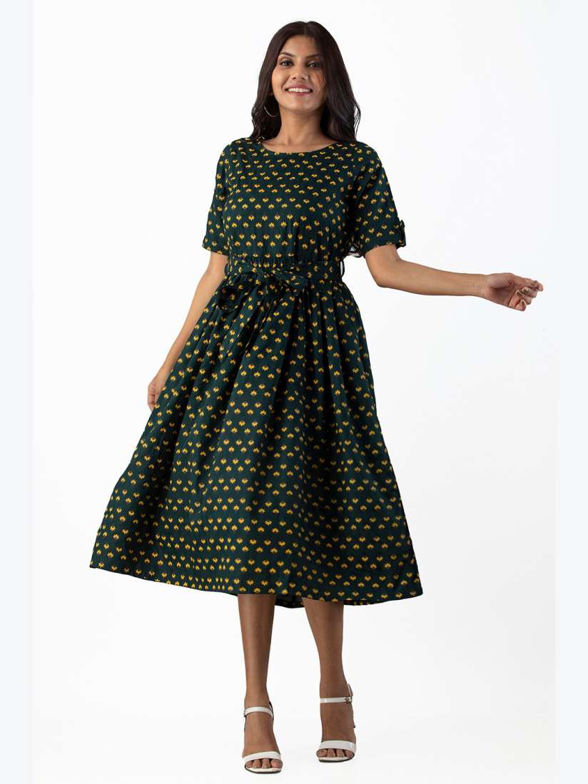 Myntra midi dress clearance