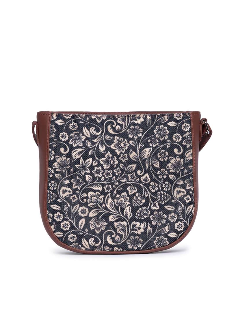 Floral print sling bags clearance