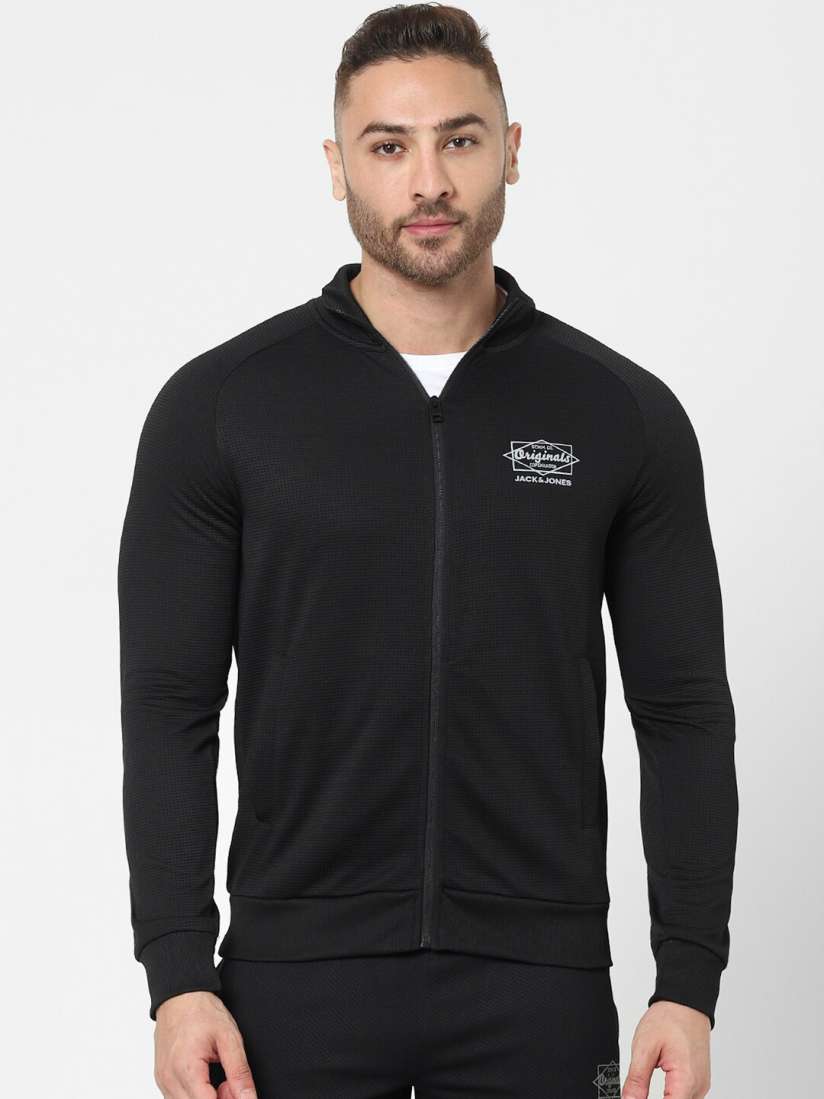 Buy Jack Jones Men Black Solid Sweatshirt Sweatshirts for Men 18389754 Myntra