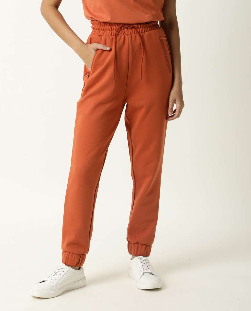 Buy ARTICALE Women Orange Solid Slim fit Joggers Track Pants for Women 18395082 Myntra