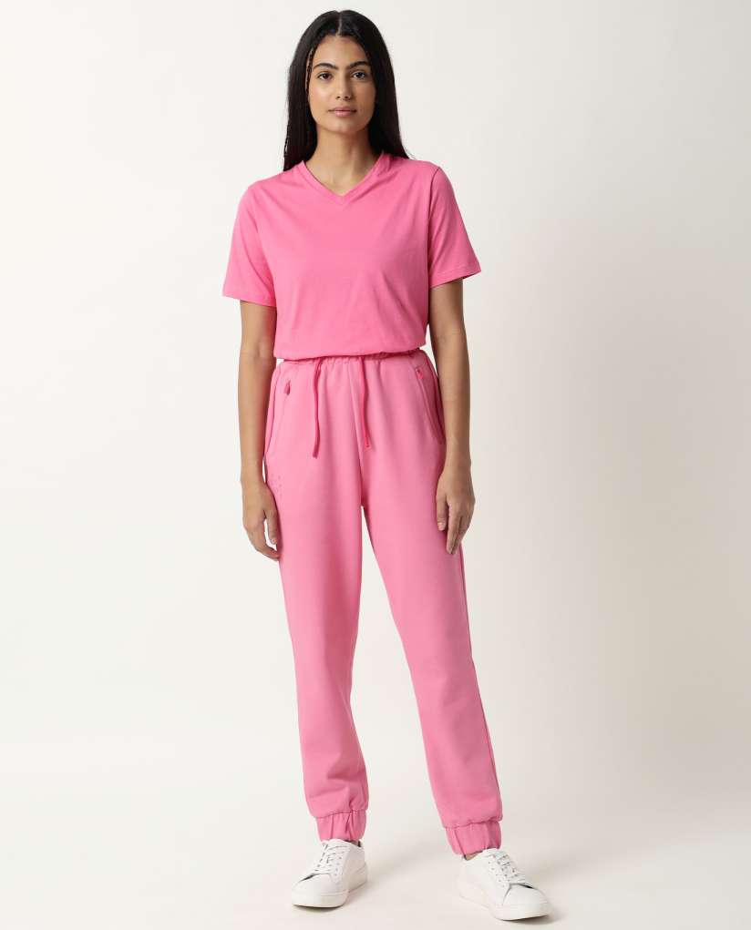 Buy ARTICALE Women Pink Solid Slim Fit Track Pants Track Pants for Women 18395112 Myntra