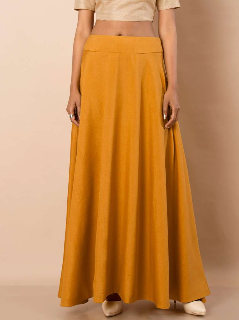 Indya mustard skirt top
