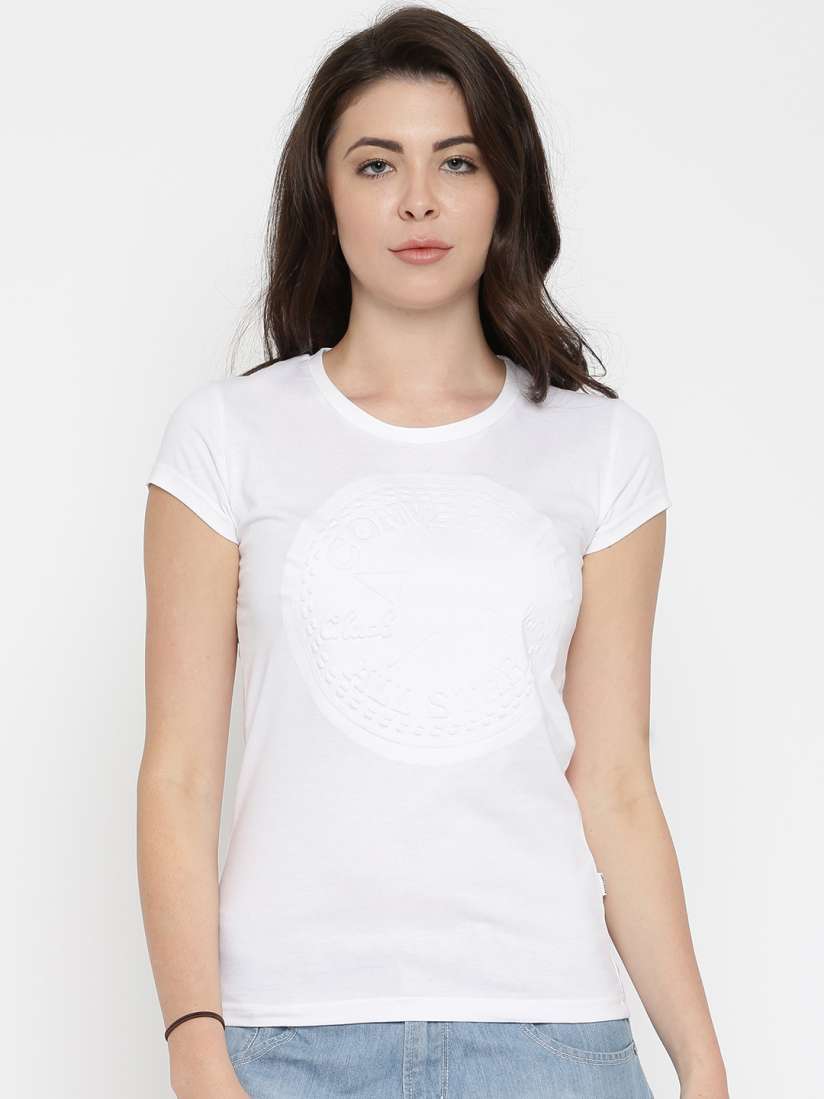 Buy Converse Women White T Shirt Tshirts for Women Myntra