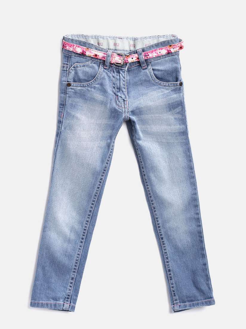Buy 612 League Girls Blue Stretchable Jeans Jeans for Girls 1840265 Myntra