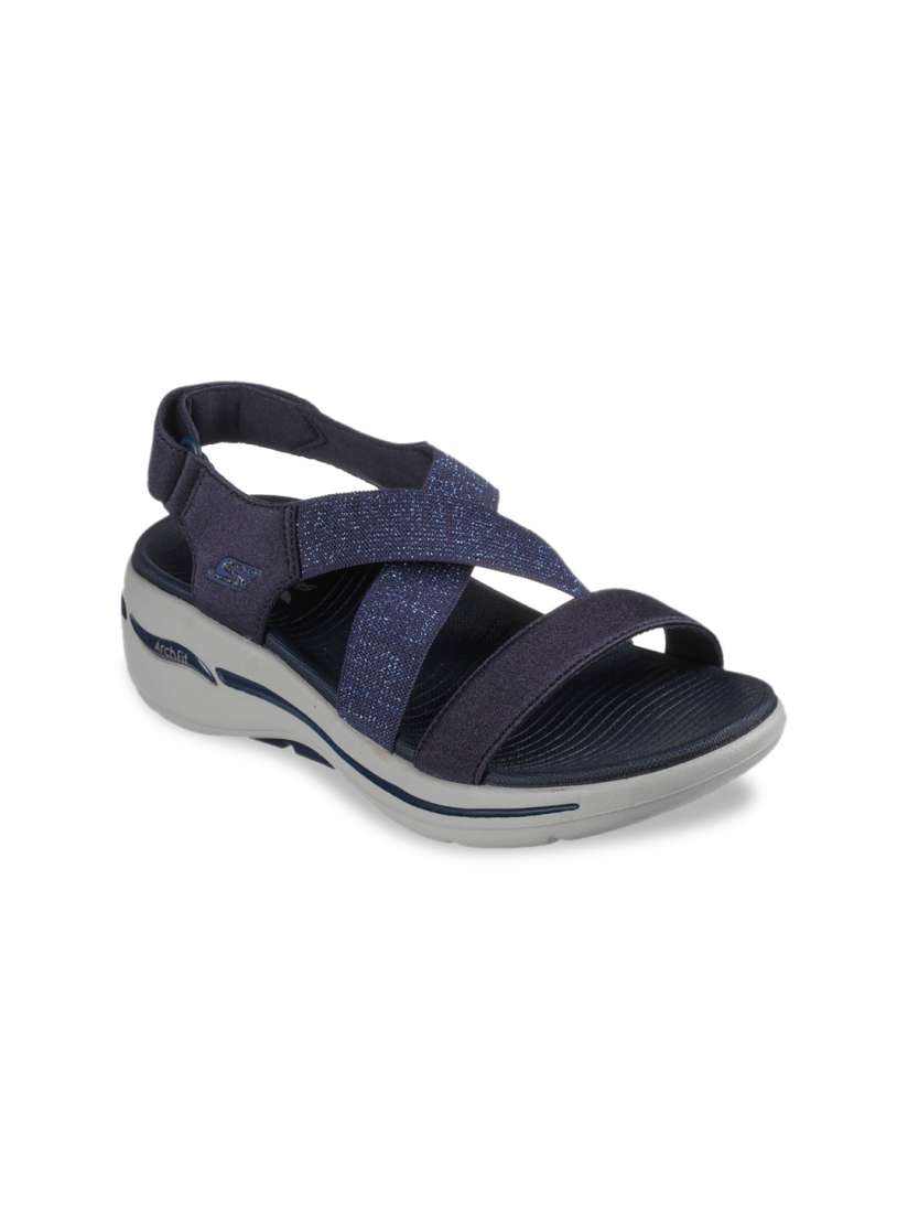 Buy Skechers Women Navy Blue Solid Sports Sandal Sandals for Women 18404584 Myntra