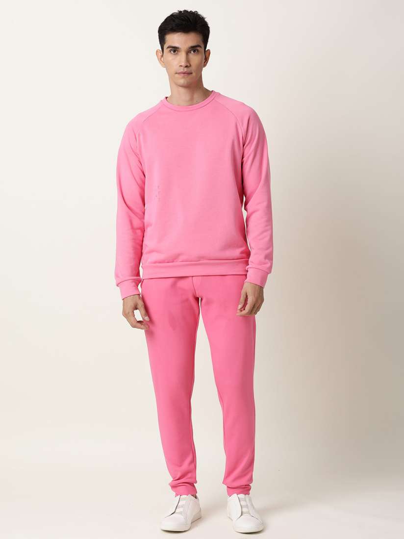 Skinny track pants pink deals