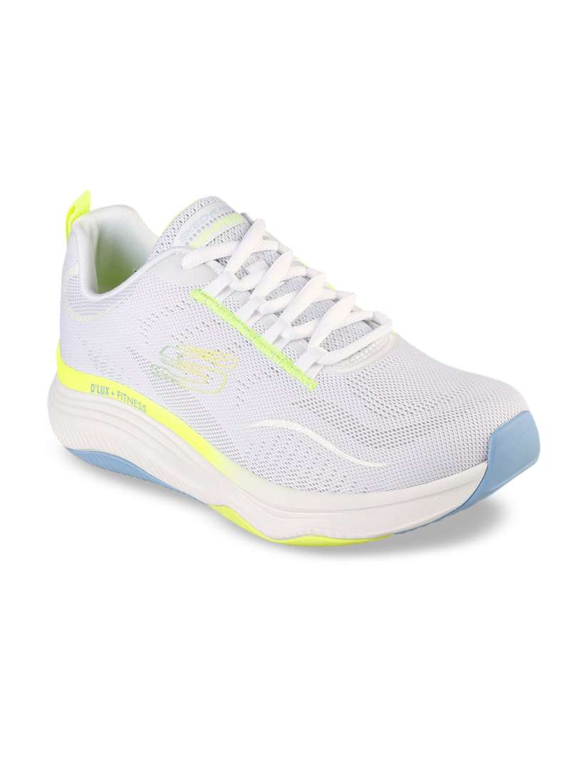 Skechers womens white tennis shoes sale