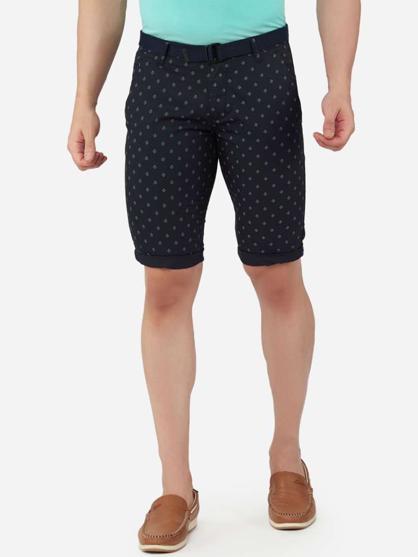 Buy beevee Men Navy Blue Printed Outdoor Shorts 100 Cotton Shorts for Men 18409068 Myntra