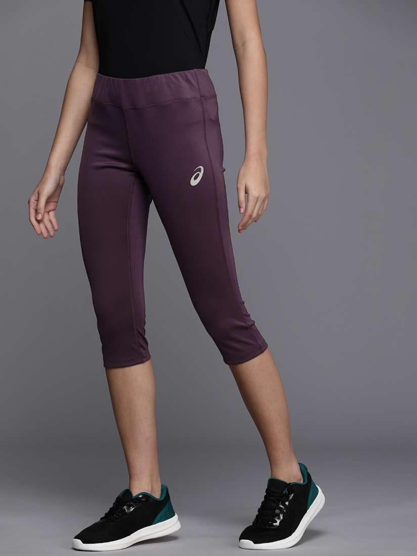 Buy ASICS Women Solid Running Knee Length Tights Tights for Women 18414596 Myntra