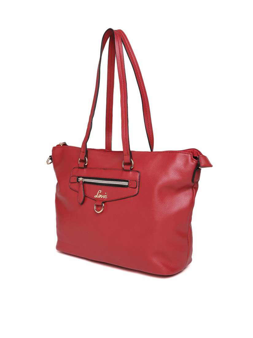 Buy Lavie Red Solid Shoulder Bag With Sling Strap Handbags for Women 1841518 Myntra