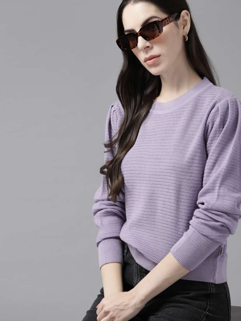 Lavender sweater women's top