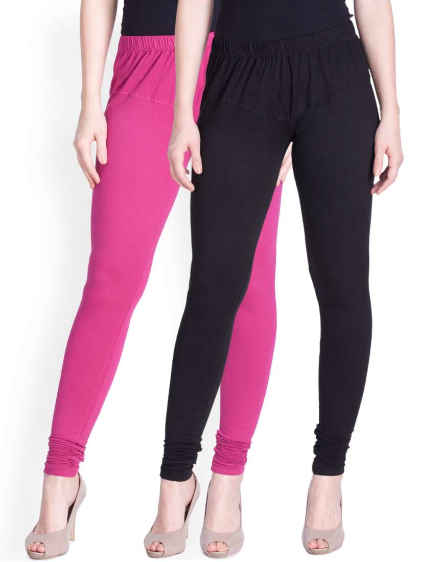 Buy Lux Lyra SILK Pack of 2 Churidar Leggings Leggings for Women 1843206 Myntra