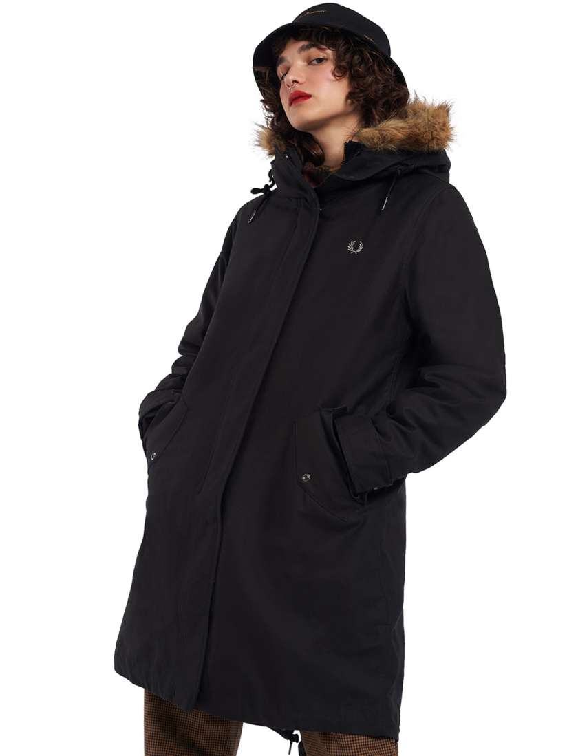 Womens fred perry parka top