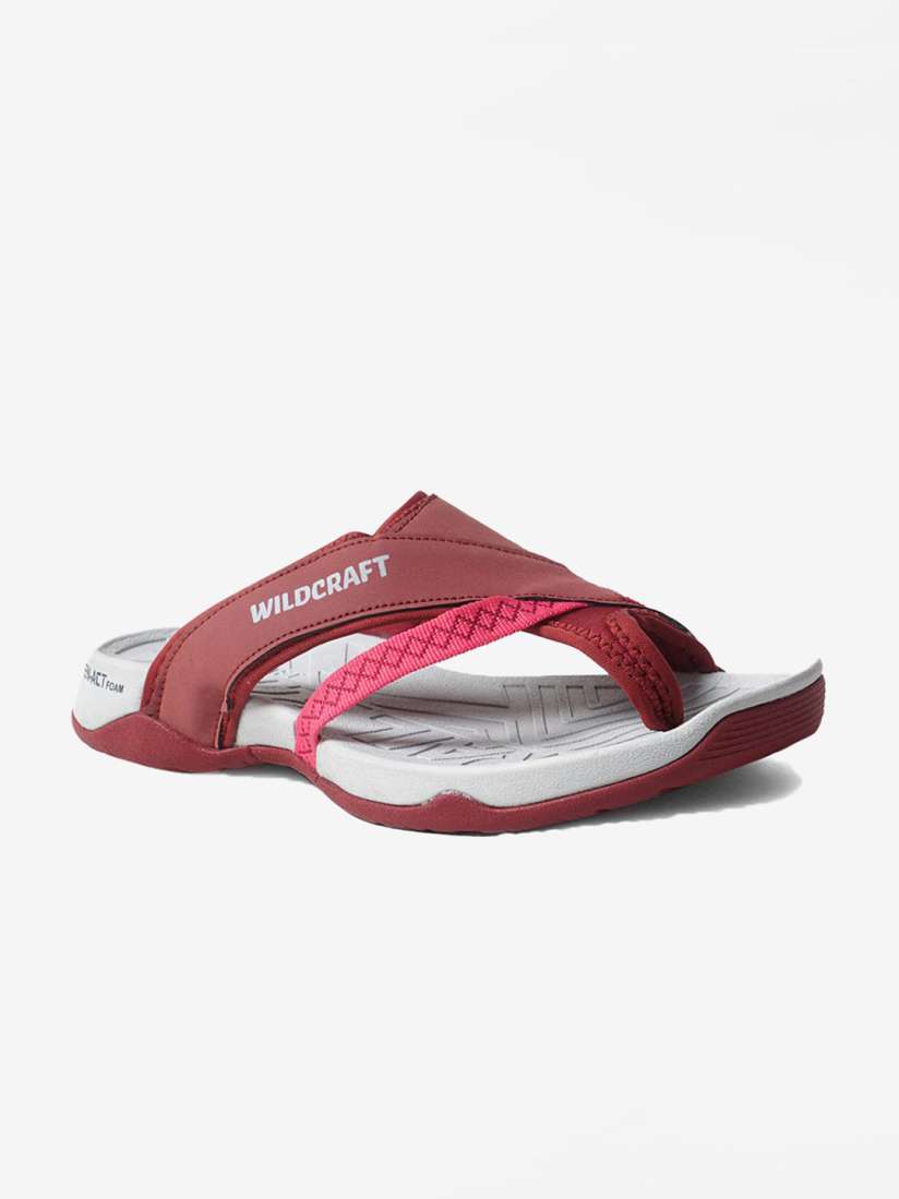 Buy Wildcraft Women Maroon Grey Solid Thong Flip Flops Flip Flops for Women 18434680 Myntra