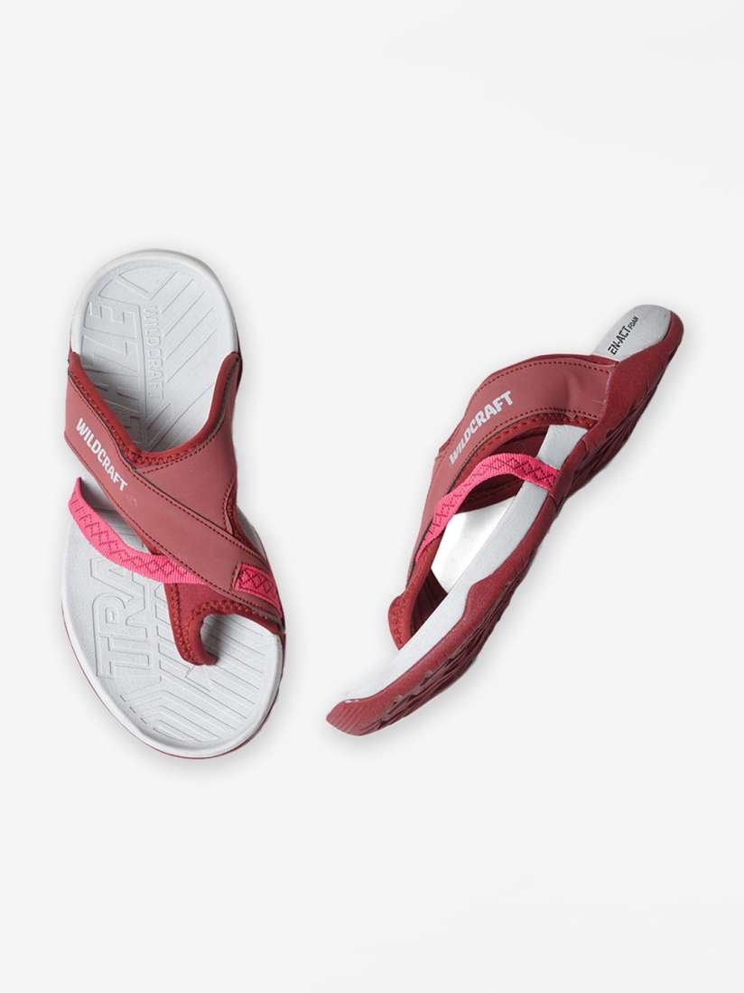 Buy Wildcraft Women Maroon Grey Solid Thong Flip Flops Flip Flops for Women 18434680 Myntra