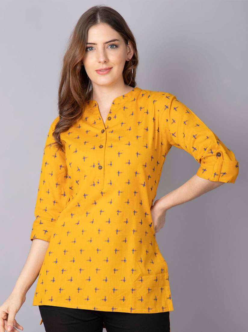 Yellow kurtis online