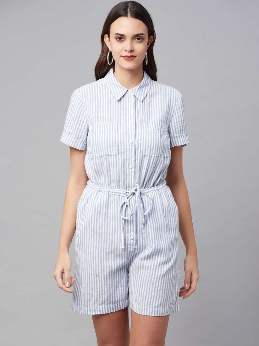 Marks and spencer striped jumpsuit new arrivals