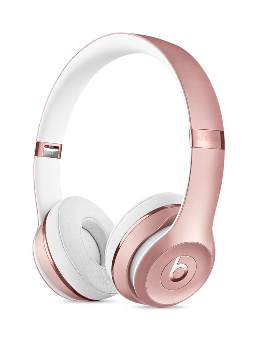 Buy Beats by Dre Rose Gold Toned Solo 3 On Ear Wireless Headphones with Mic MNET2ZM A Headphones for Unisex 1844522 Myntra