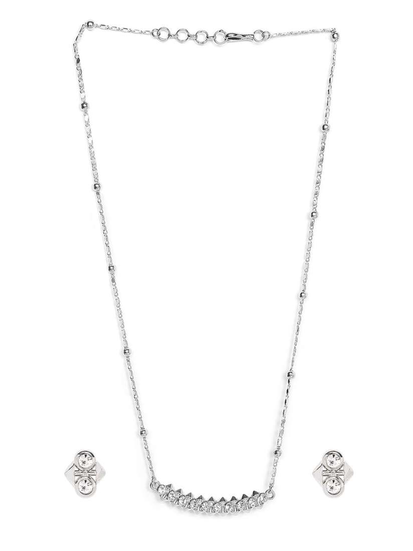 Buy Mahi Women Silver Necklace and Chains Necklace and Chains for Women 18465498 Myntra