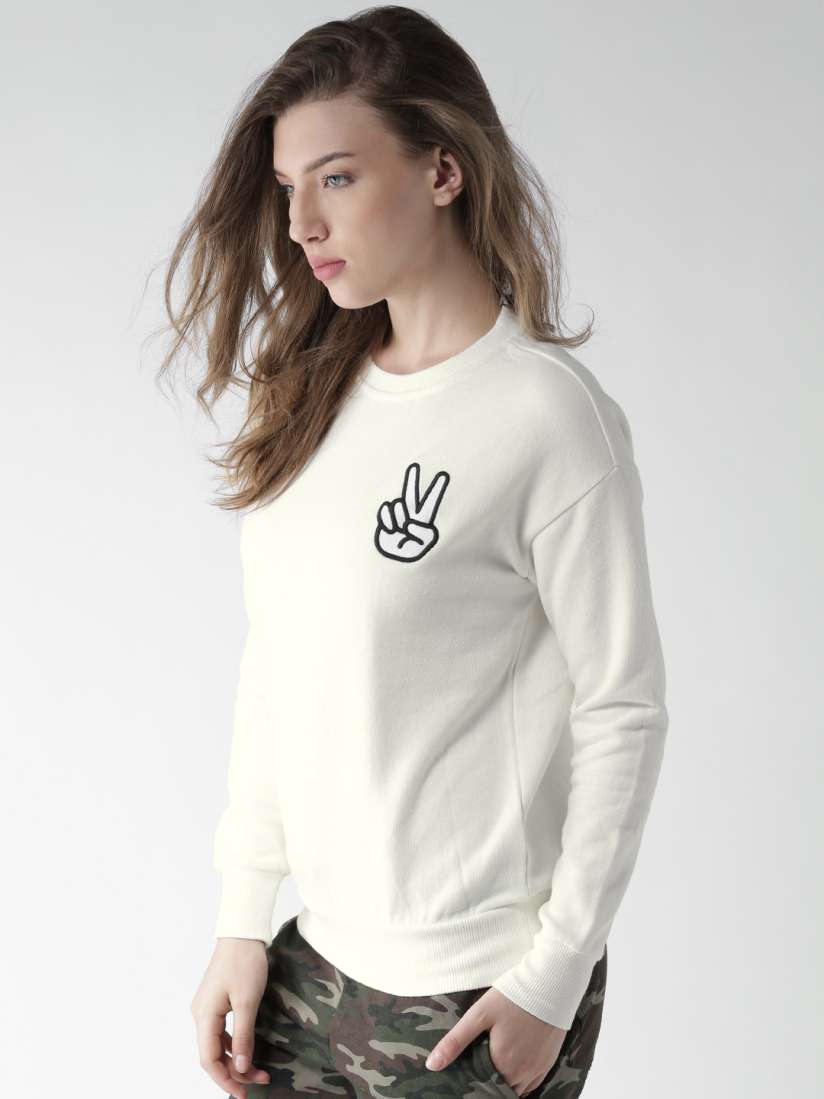 Cream coloured sweatshirt shop