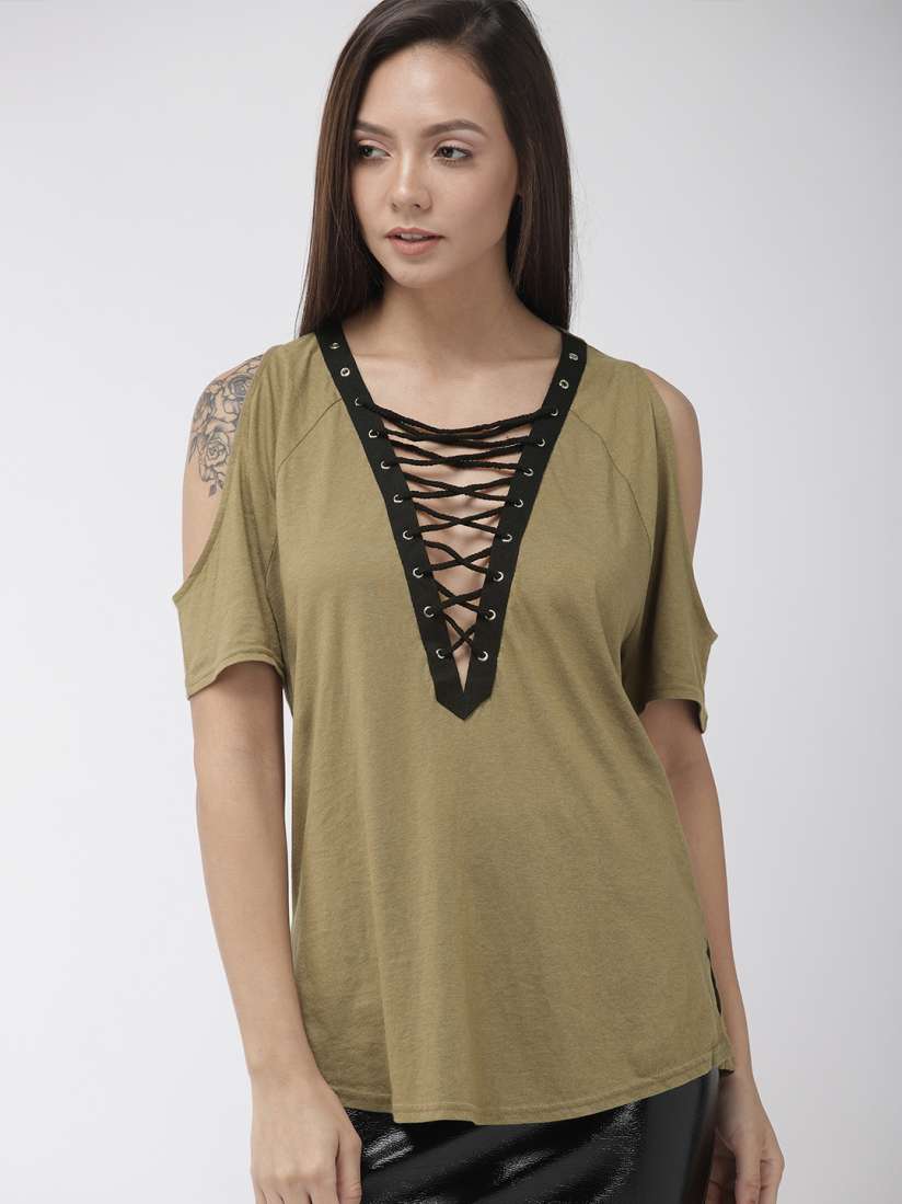 Cold shoulder shirt forever 21 best sale