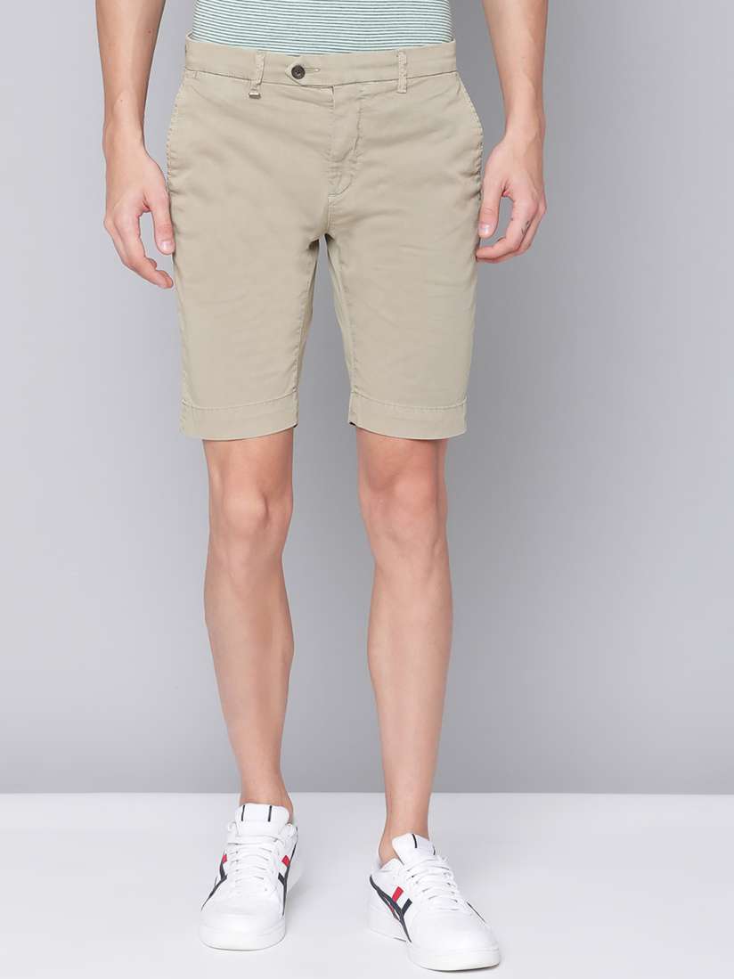 Skinny khaki shorts best sale