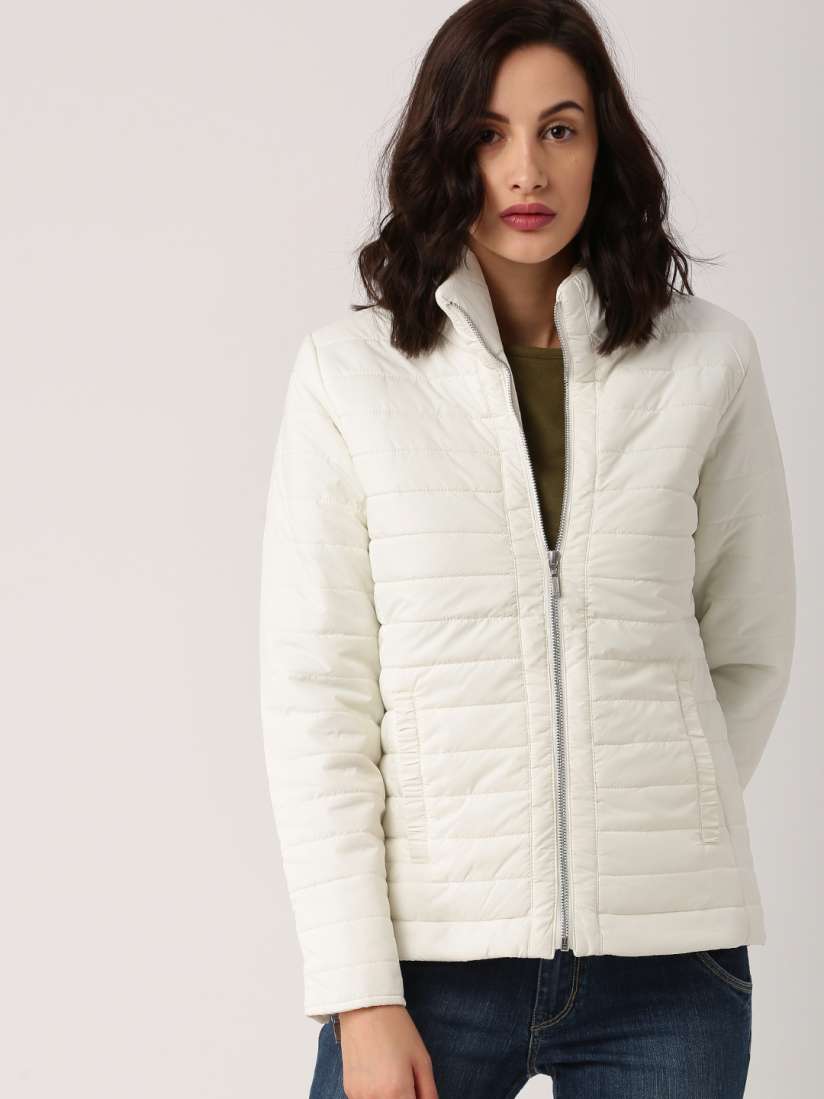 White quilted jacket womens on sale