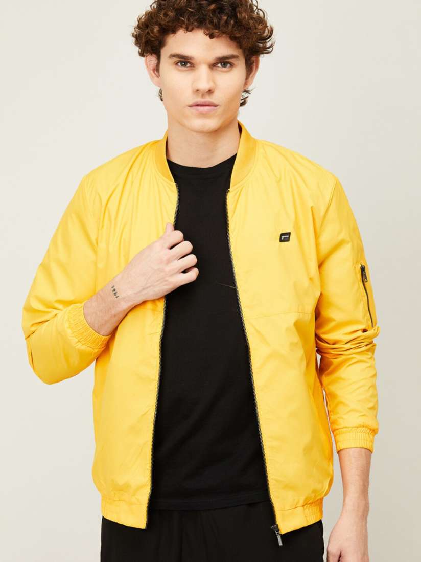 Buy Fame Forever by Lifestyle Men Yellow Longline Open Front Jacket with Jackets for Men 18477934 Myntra